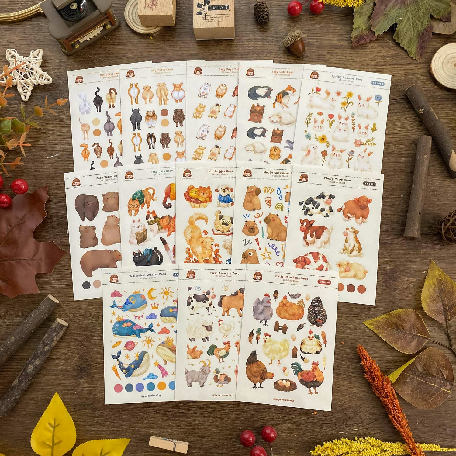 Animals Sticker Sheets