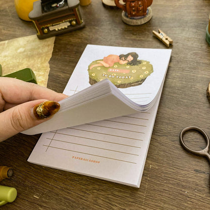 Daisy Bed 4 x 6 Memopad, Planner Pad PP003