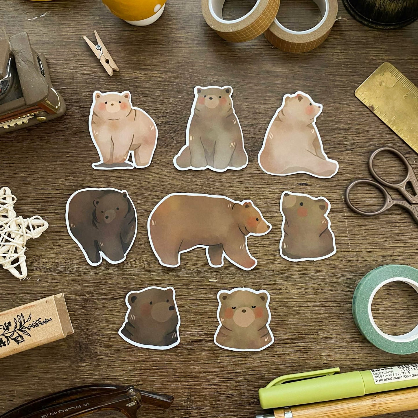 Cozy Bears Sticker Pack SP013