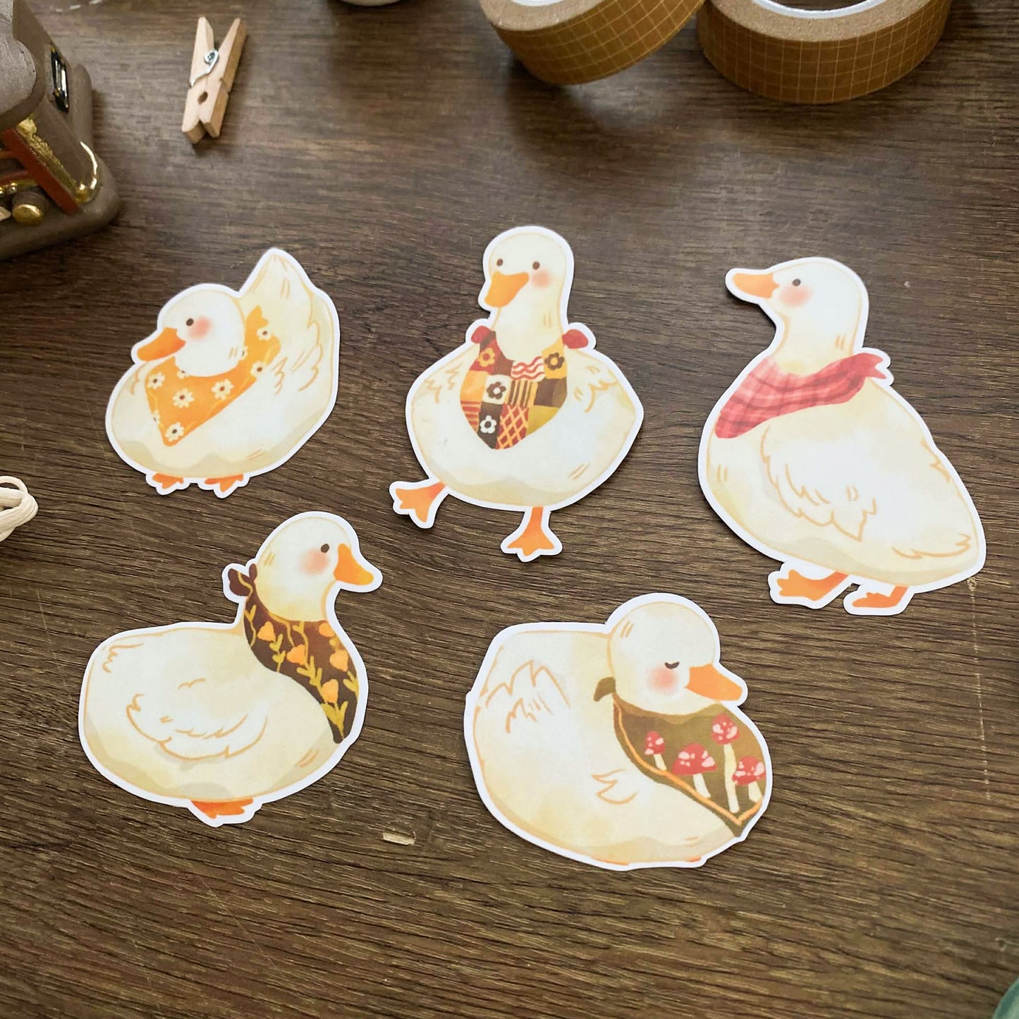 Cute Snuggly Ducks Sticker Pack SP012