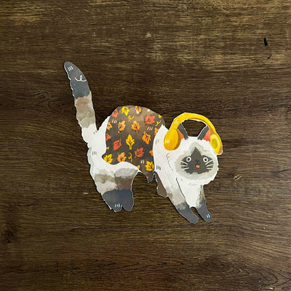 Cozy Autumn Diecut Art Prints, Aesthetic Art Prints, Autumn Themed Art Prints