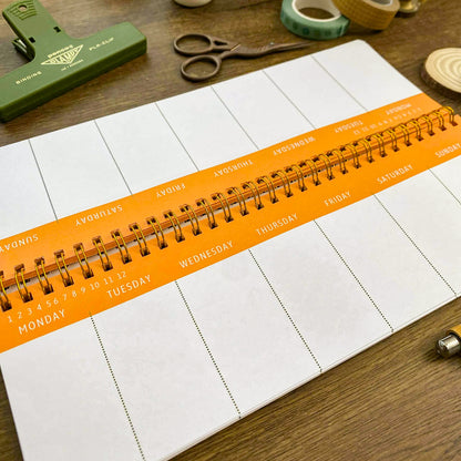 Sunflower Desk Weekly Schedule Book, Cozy Desk Weekly Schedule Book DW002