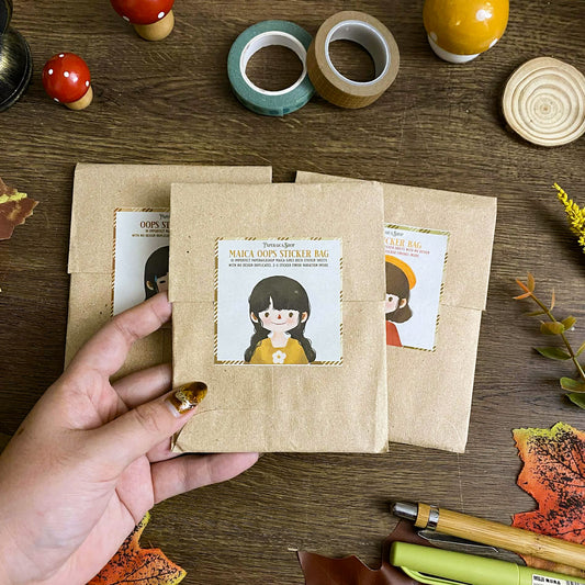 MAICA OOPS STICKER BAG, Character Stickers, Planner Stickers BD003