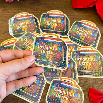 Delightful Derek, Waterproof Vinyl Stickers, Vinyl Stickers | FVS052 | Paperaicashop