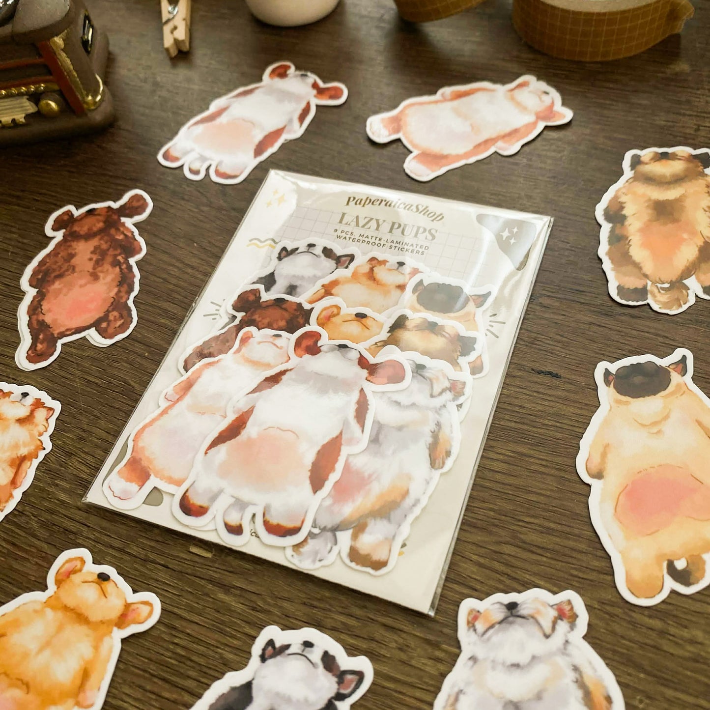 Lazy Pups Sticker Pack SP007