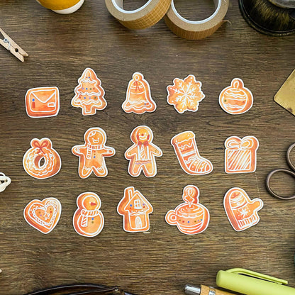 Gingerbread Holiday Sticker Pack SP017