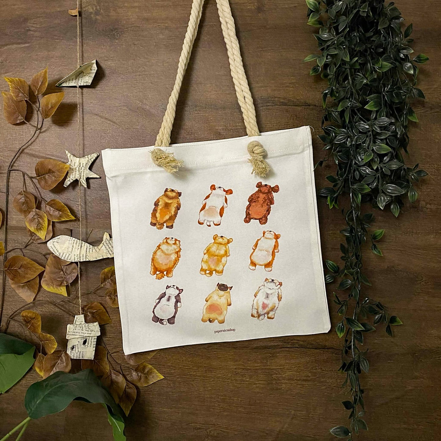 Lazy Pups Dogs Deco Tote Bag DTA004