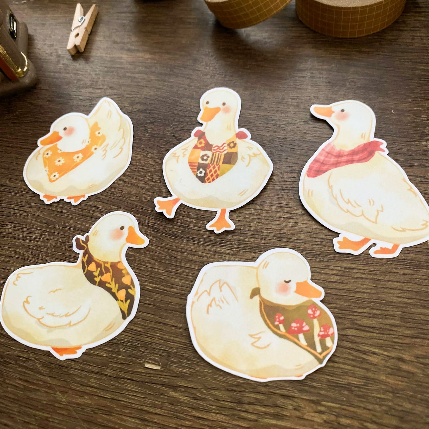 Cute Snuggly Ducks Sticker Pack SP012
