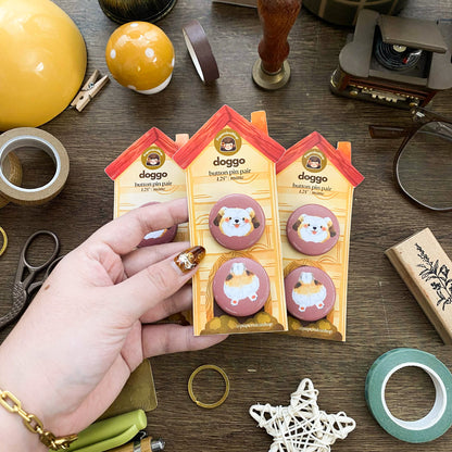 Doggo Button Pins Pair BP001