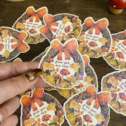 Grow Your Own Way Waterproof Vinyl Stickers VS054