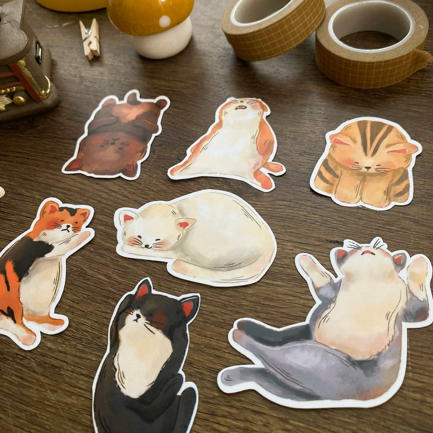 Lazy Cat Sticker Pack SP009