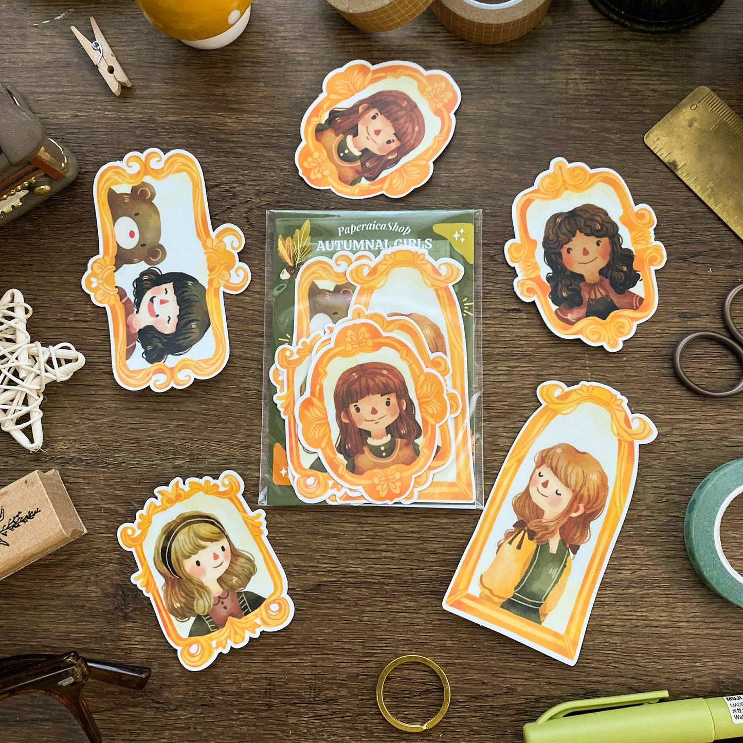 Autumnal Girls Sticker Pack SP014
