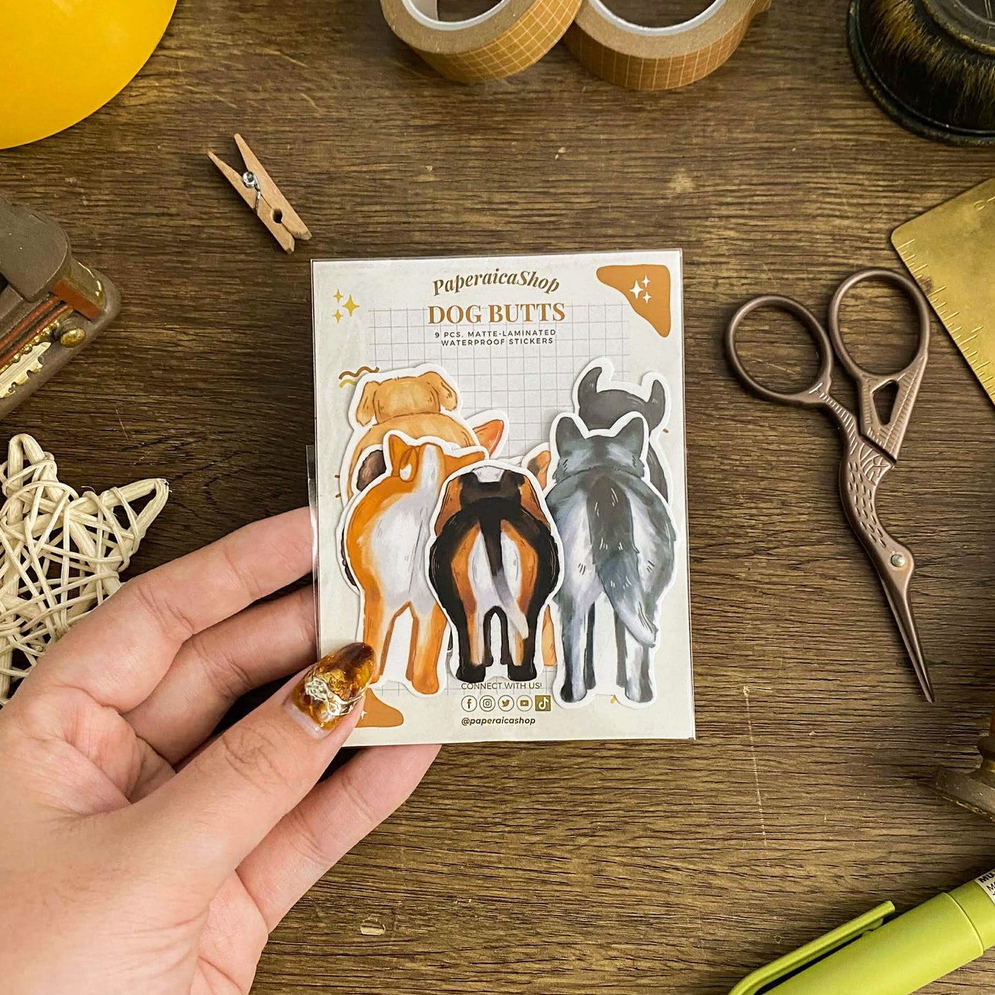 Cute Dog Butts Stickers SP008