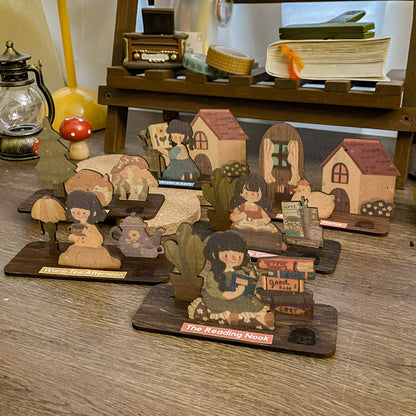 COZY HOMESTEAD SET  (MINI WOODEN STANDEE SET)