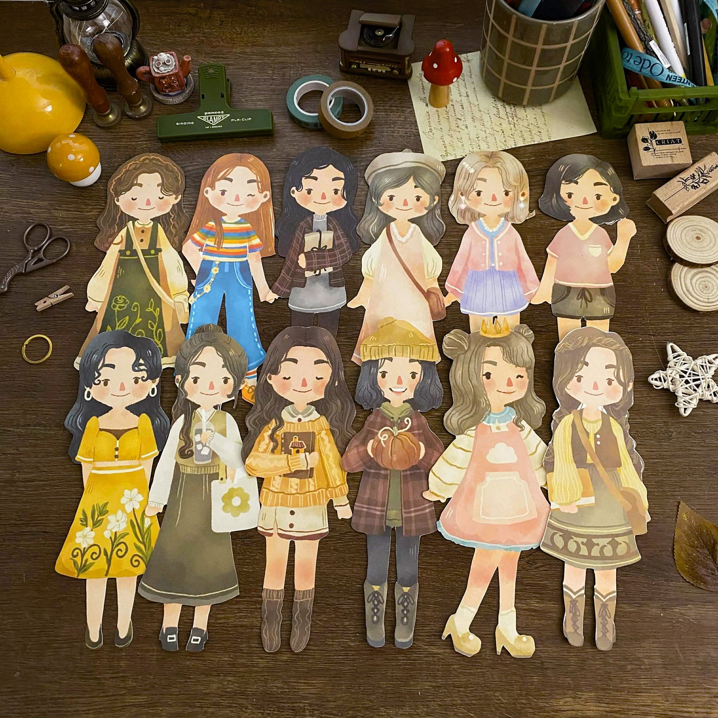 Maica Diecut Art Prints, Cute Maica Diecut Art Prints