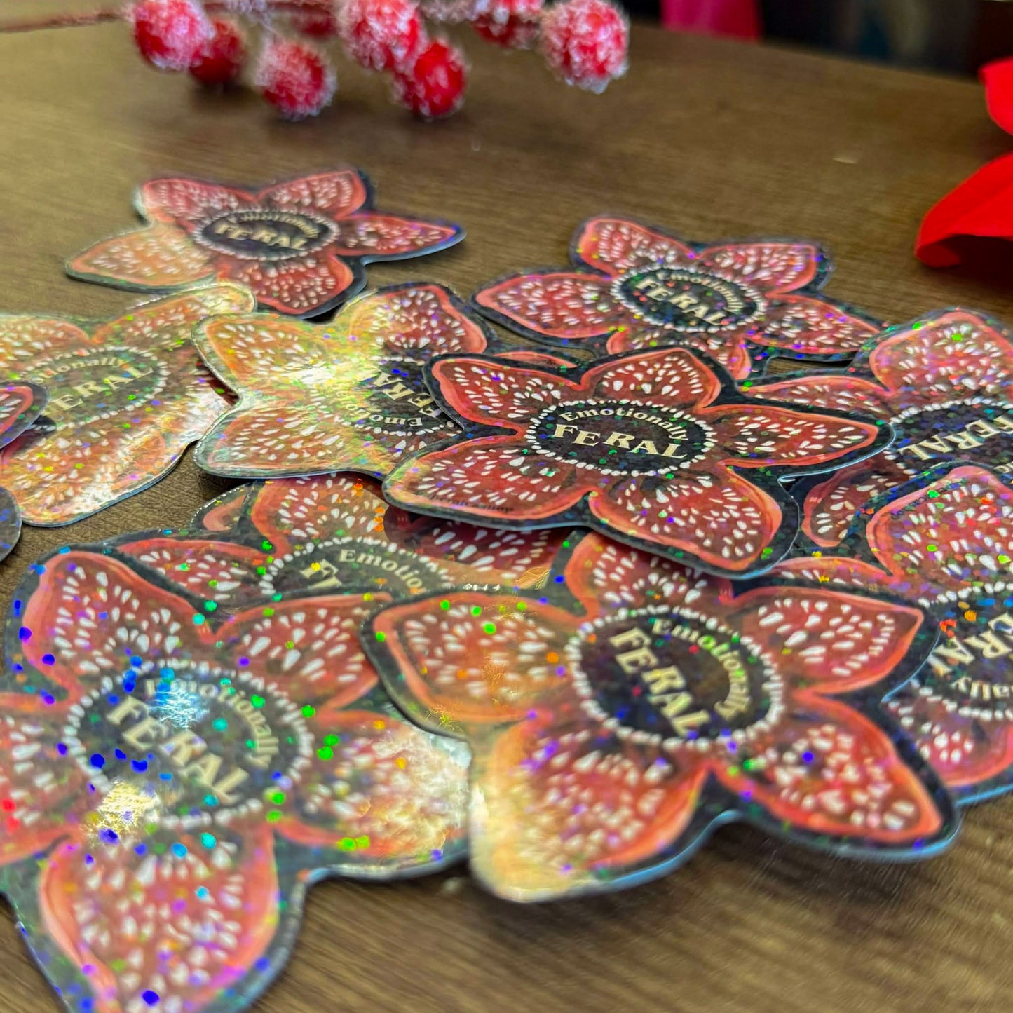 Emotionally Feral, Waterproof Vinyl Stickers, Vinyl Stickers | FVS051 | Paperaicashop