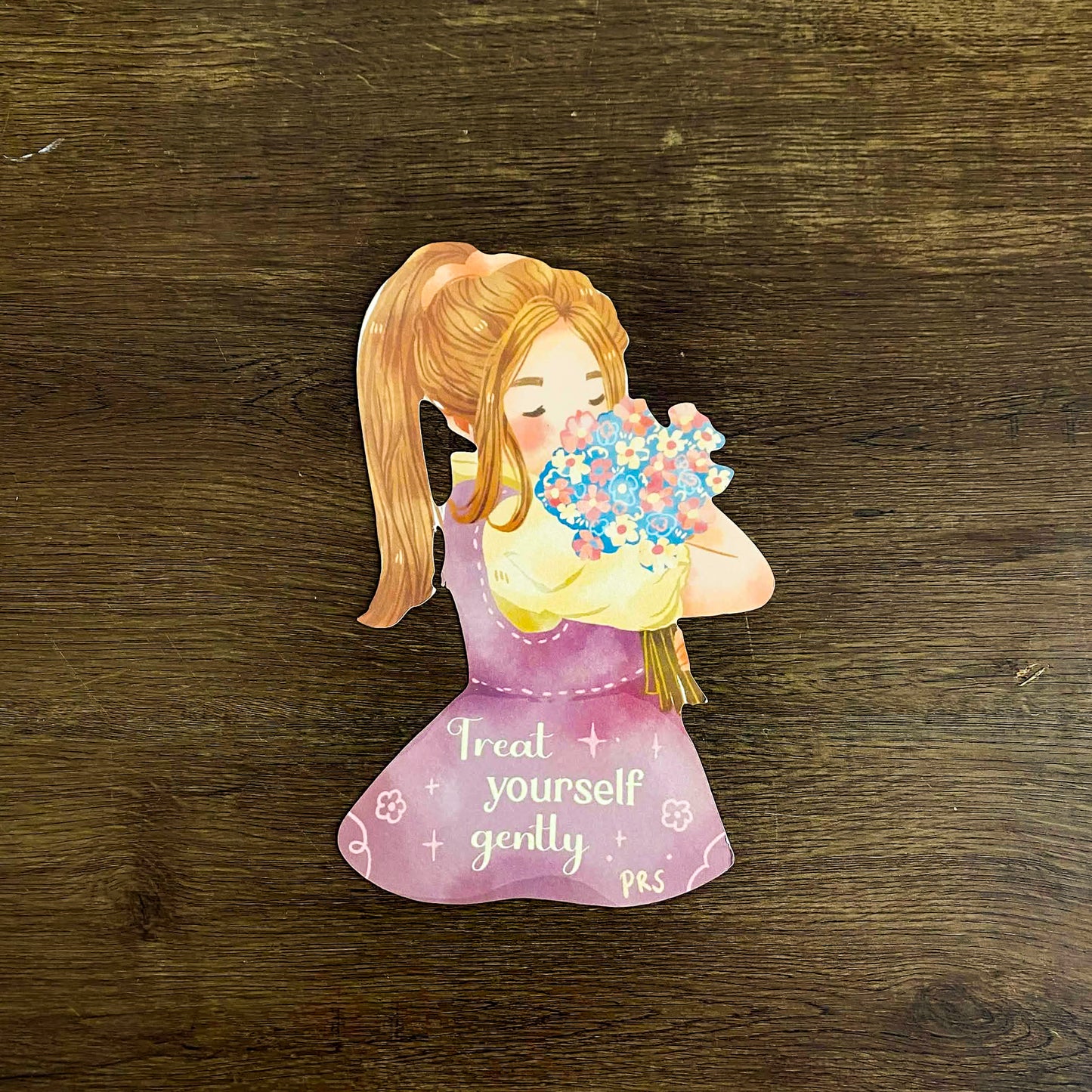 Spring Love Cozy Diecut Art Print, Aesthetic Art Prints, Spring Art Prints, Die-cuts