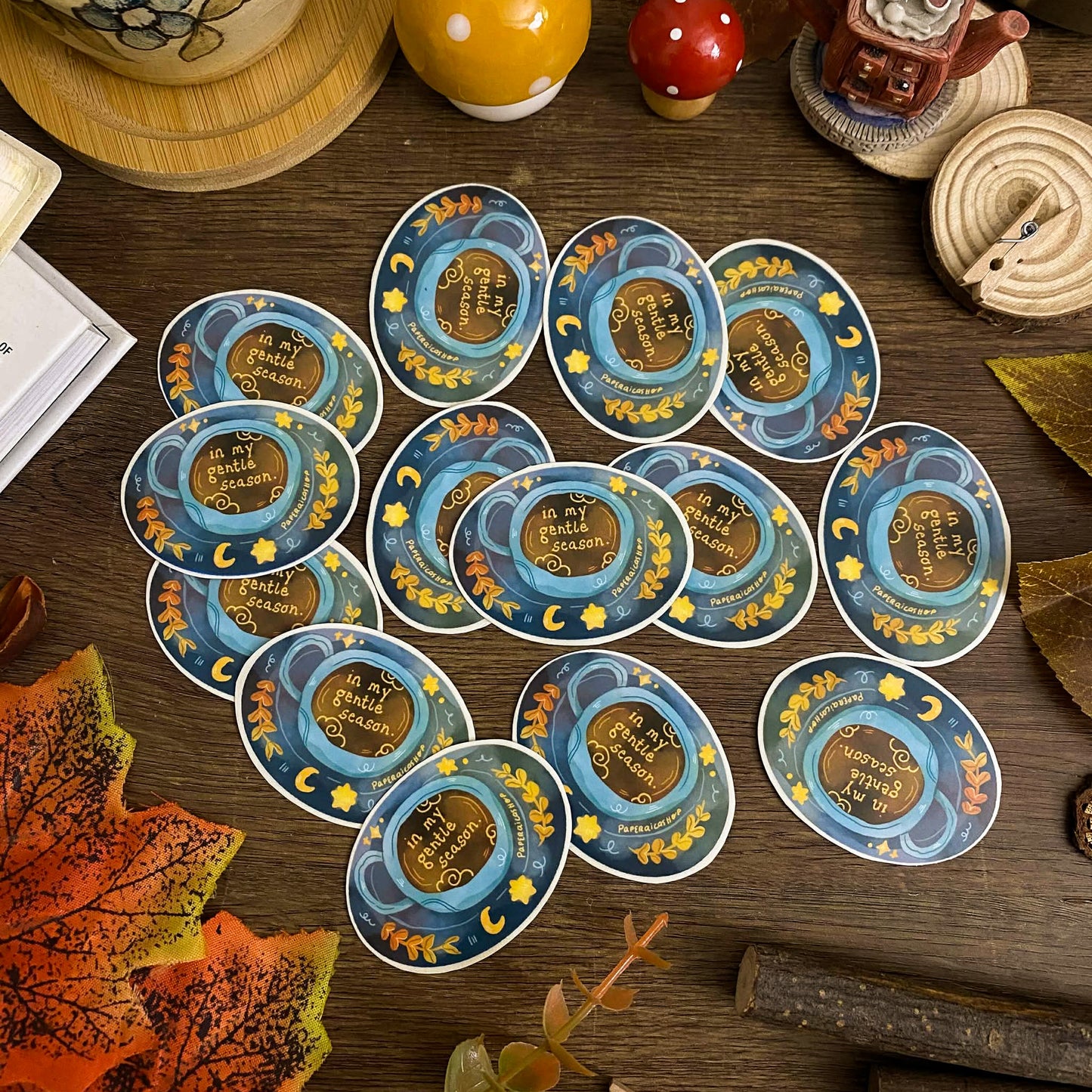 In My Gentle Season Waterproof Vinyl Stickers VS059