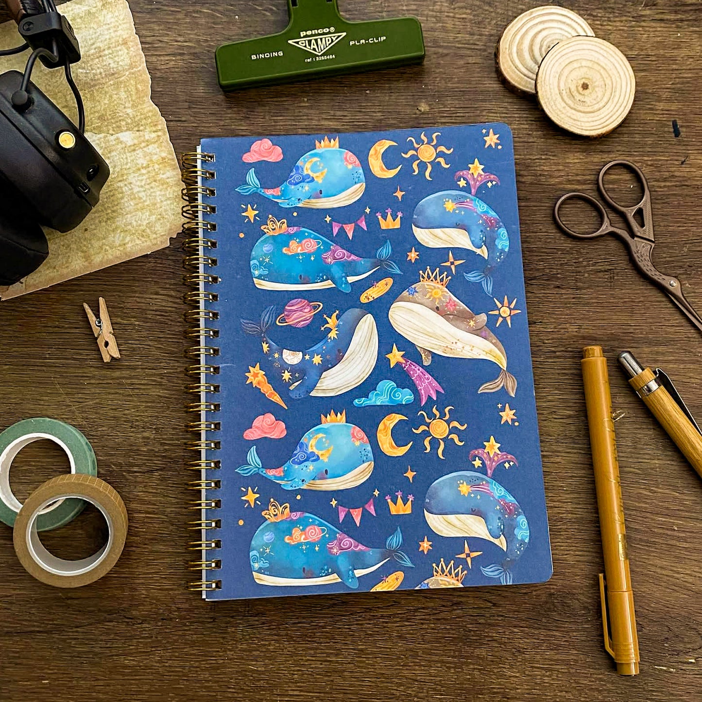 Whimsical Whales A5 Notebook NBS009