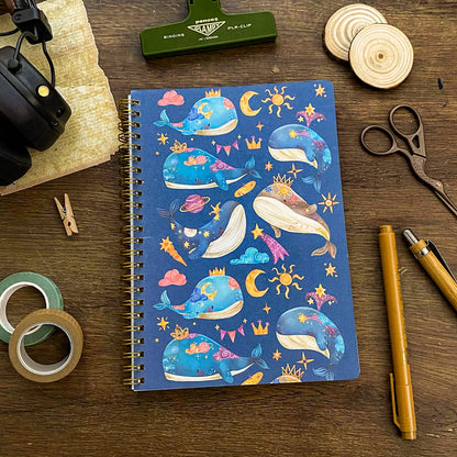 Whimsical Whales A5 Notebook NBS009