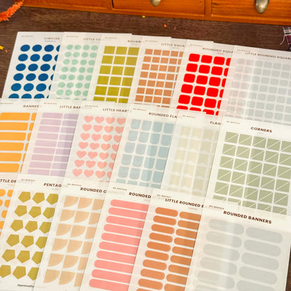 BS-MSP011 Flags Stickers, Shape Sticker, Functional Stickers | Paperaicashop