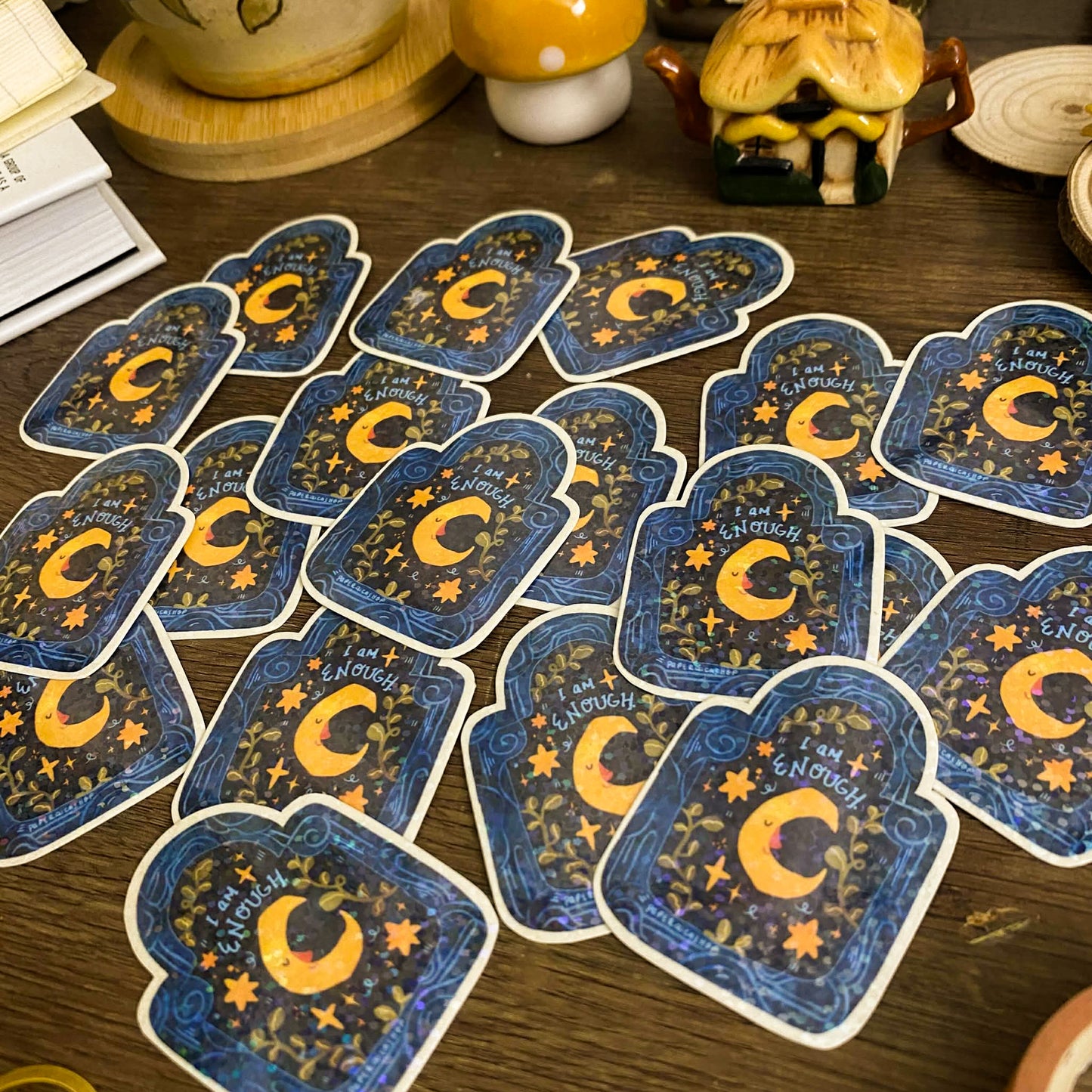 Moon Waterproof Vinyl Stickers VS056