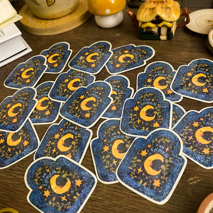 Moon Waterproof Vinyl Stickers VS056