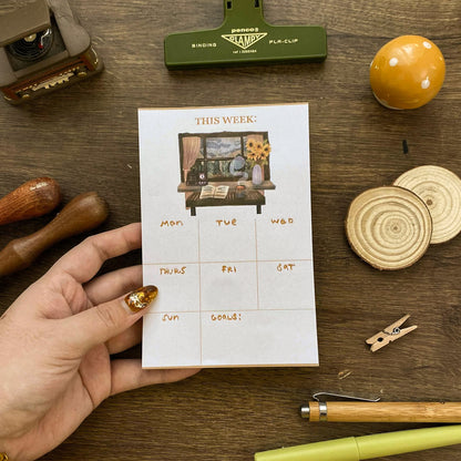 This Cozy Week 4 x 6 Memopad, Planner Pad PP002