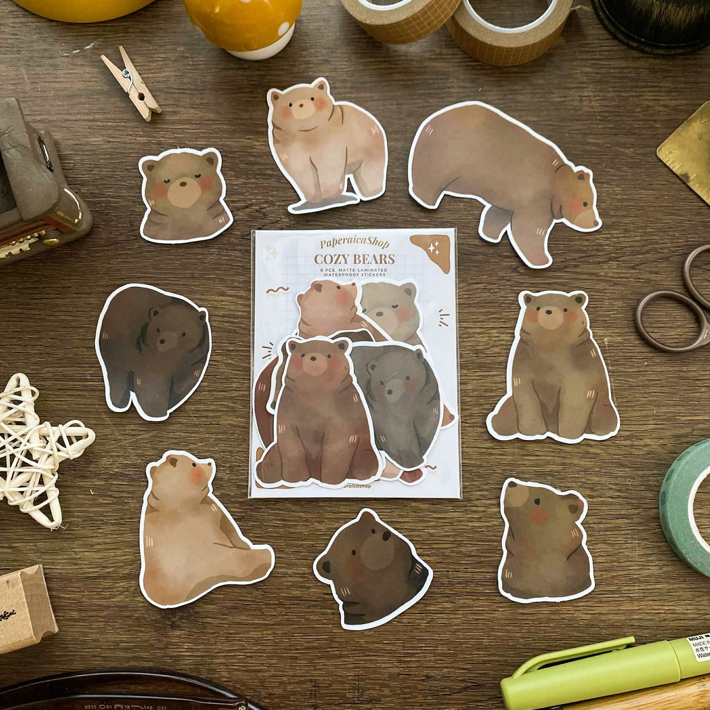 Cozy Bears Sticker Pack SP013