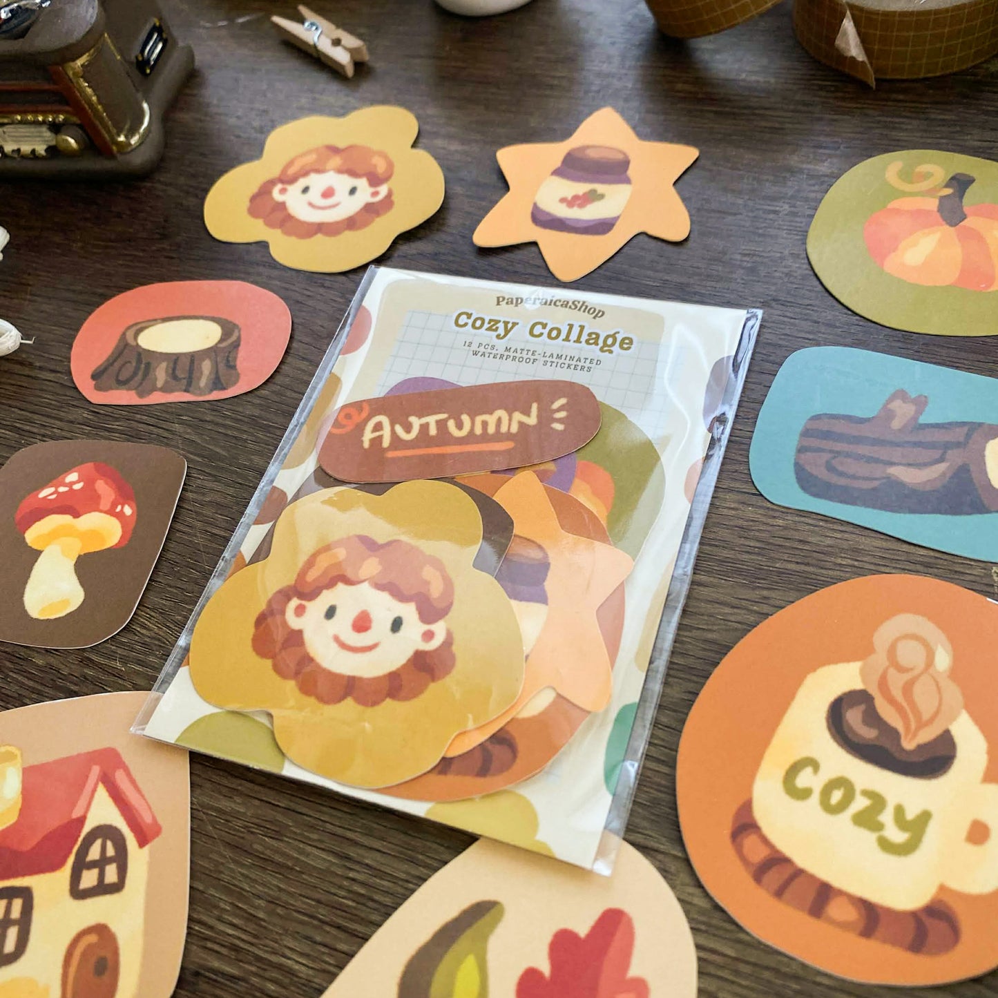 Cozy Collage Sticker Pack SP031