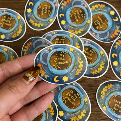 In My Gentle Season Waterproof Vinyl Stickers VS059