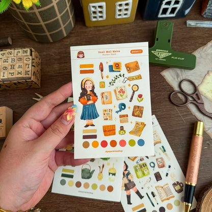 Cute Snail Mail Maica Decorative Sticker Sheet MCD077