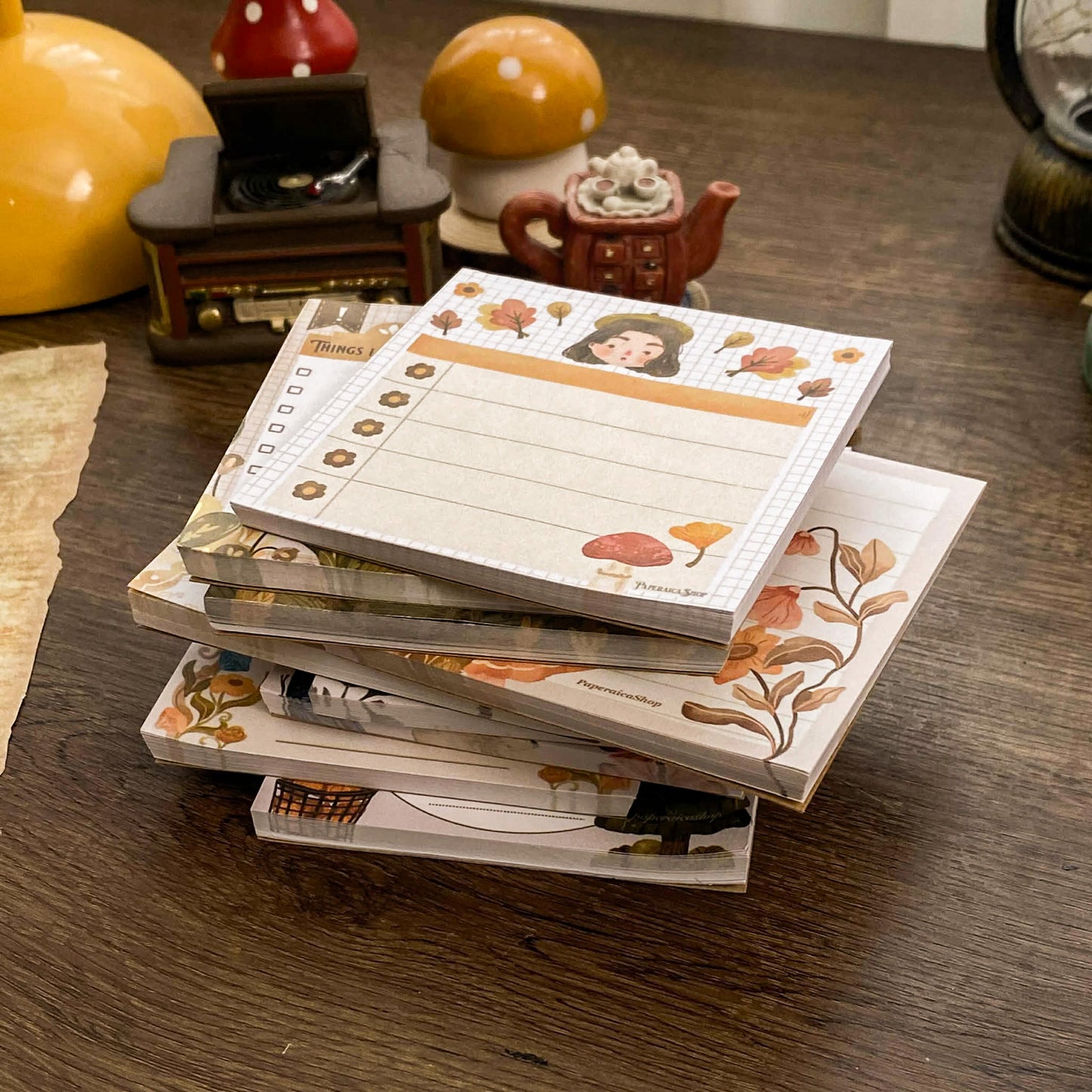 Warm Hours Notepad 40 Leaves Notepad, Notes Memopad NP010