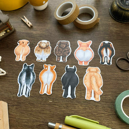 Cute Dog Butts Stickers SP008