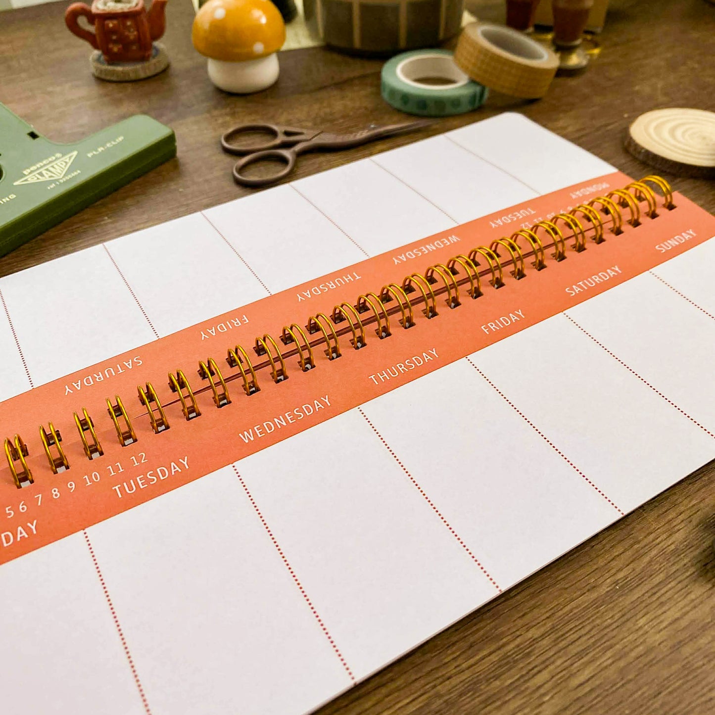 Cozy Cat Desk Weekly Schedule Book, Cozy Desk Weekly Schedule Book DW004