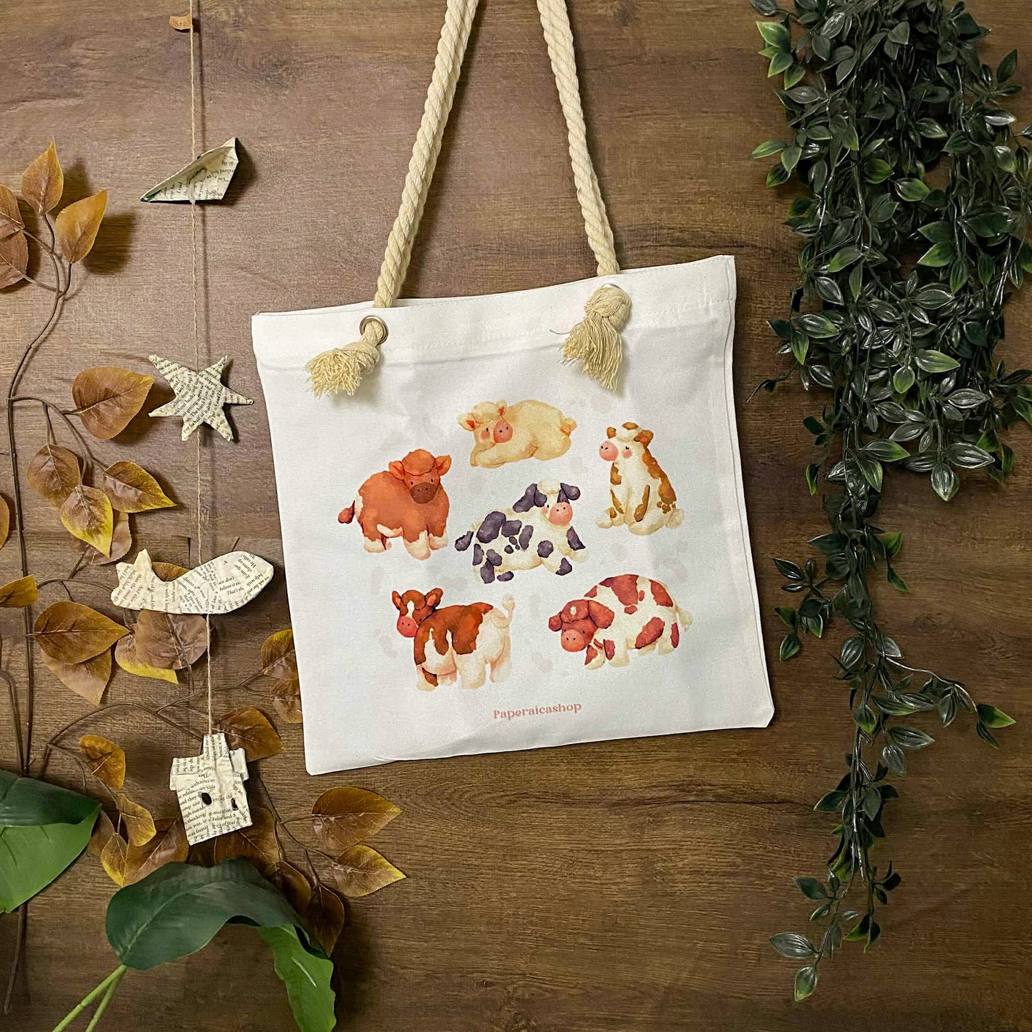 Fluffy Cows Deco Tote Bag DTA012