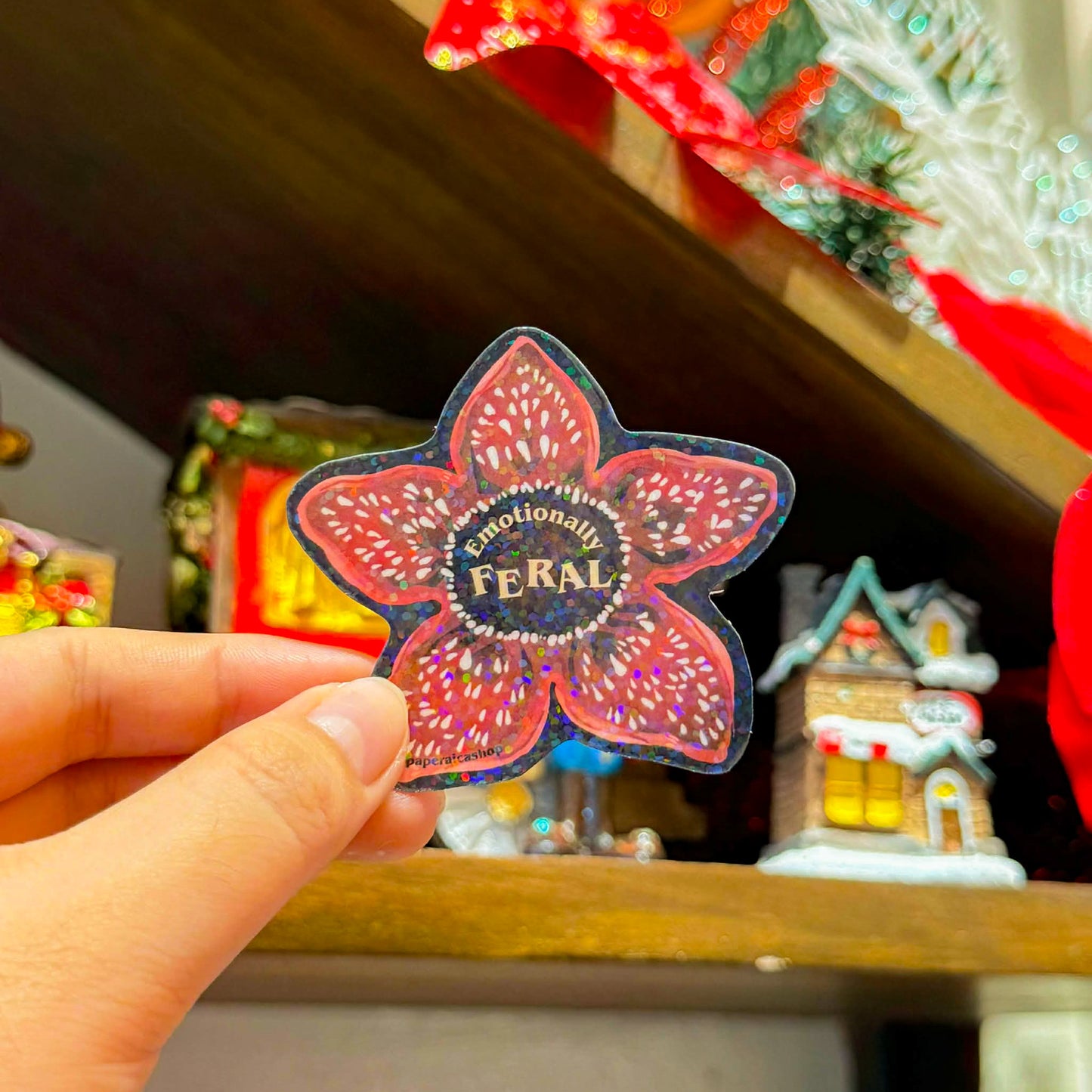 Emotionally Feral, Waterproof Vinyl Stickers, Vinyl Stickers | FVS051 | Paperaicashop