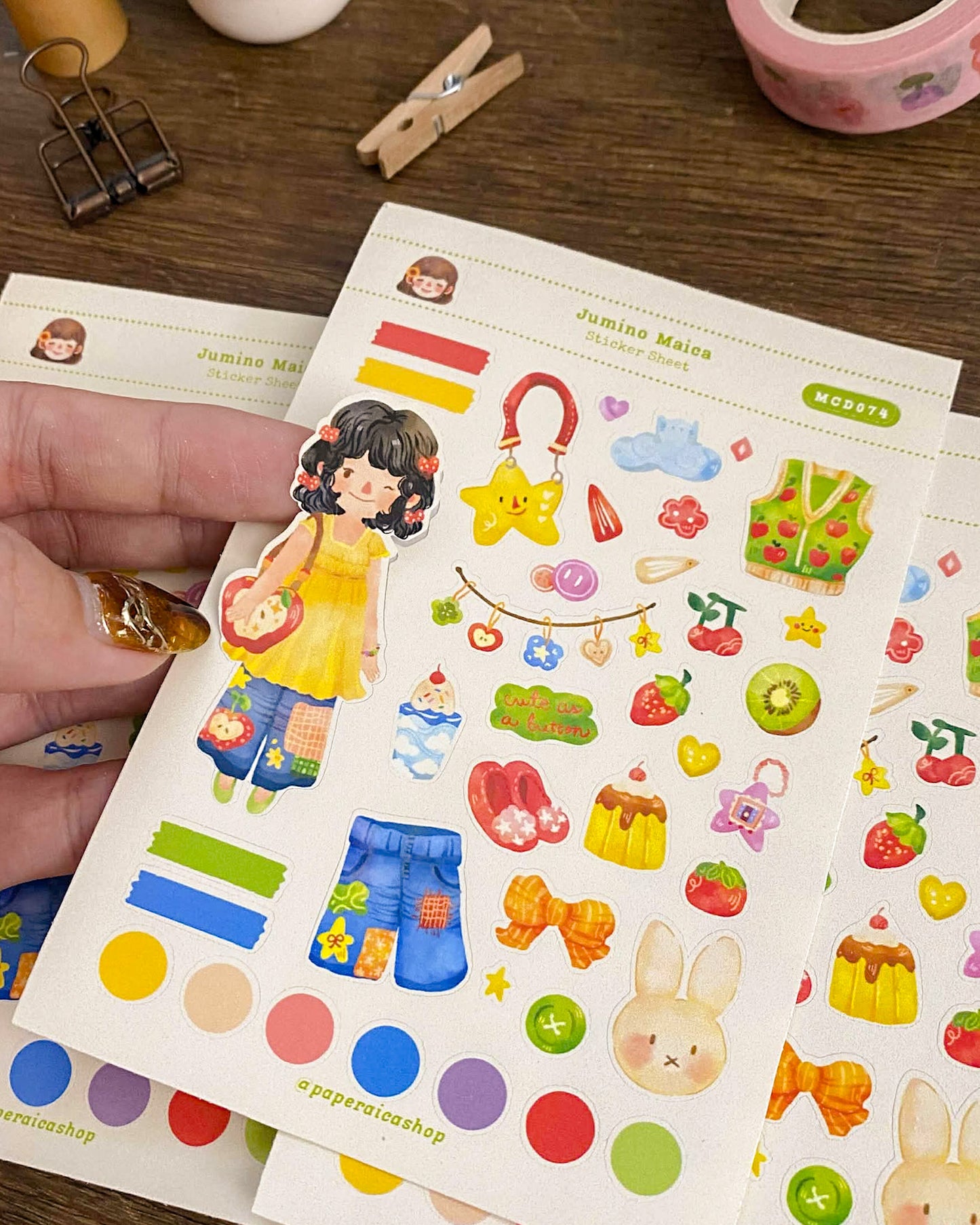 Jumino Maica Decorative Sticker Sheet MCD074