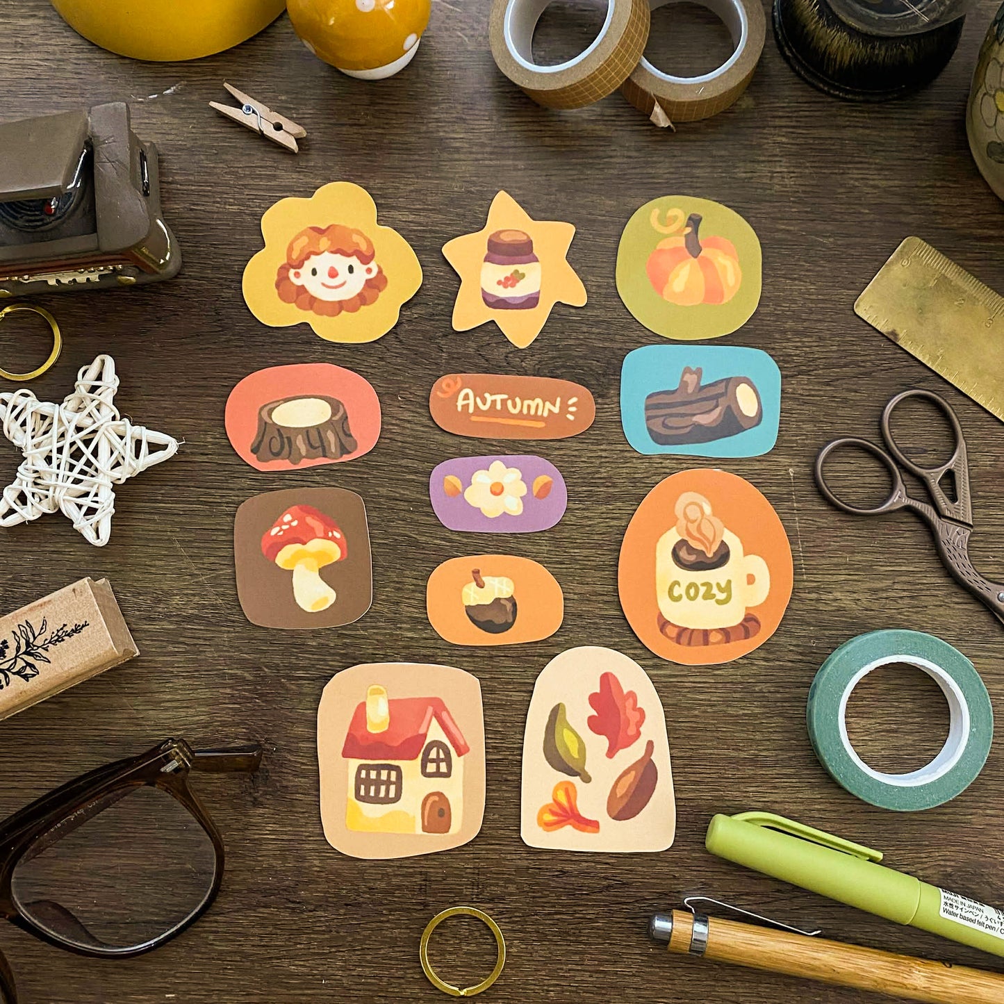 Cozy Collage Sticker Pack SP031