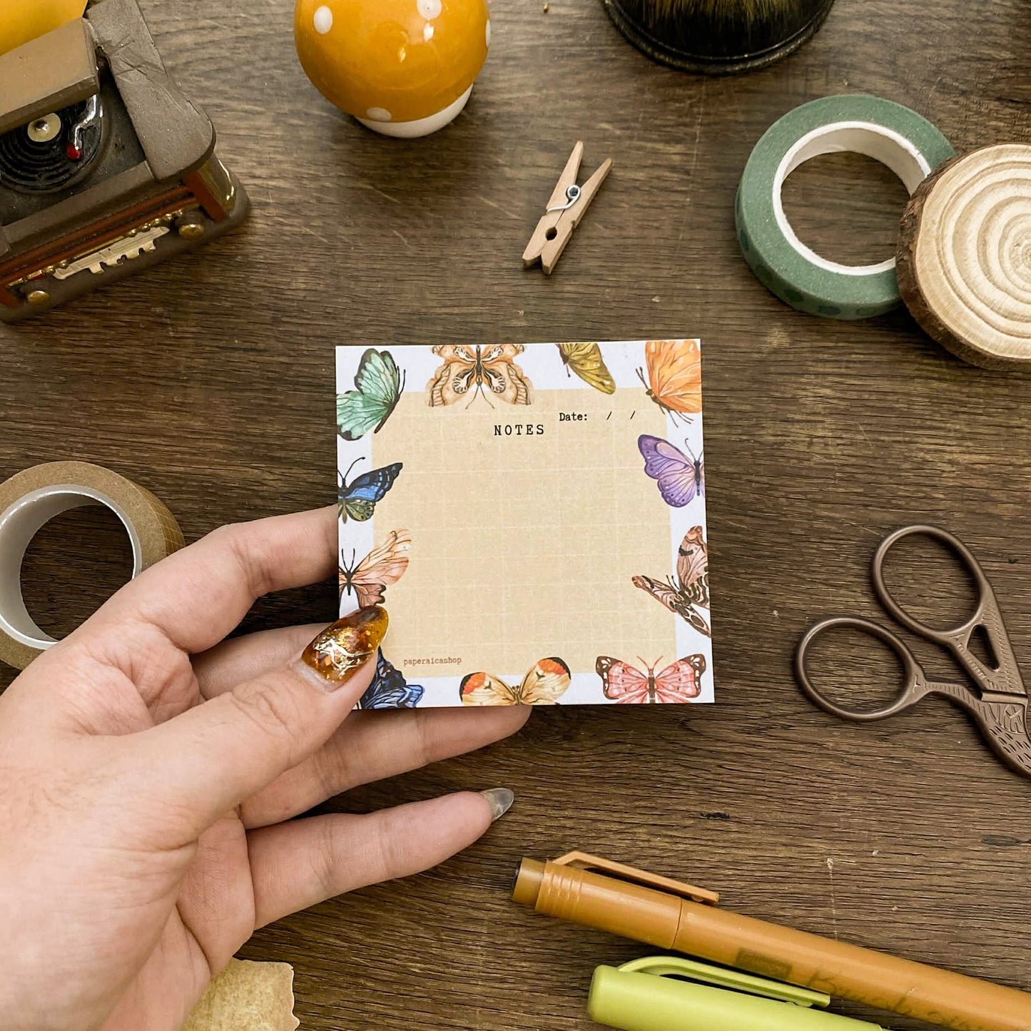 Elegant Butterfly Notepad 40 Leaves Notepad, Notes Memopad NP014