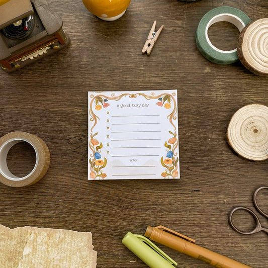 Busy Day Notepad 40 Leaves Notepad, Notes Memopad NP009