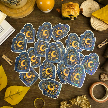 Moon Waterproof Vinyl Stickers VS056