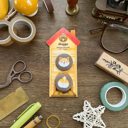 Doggo Button Pins Pair BP001