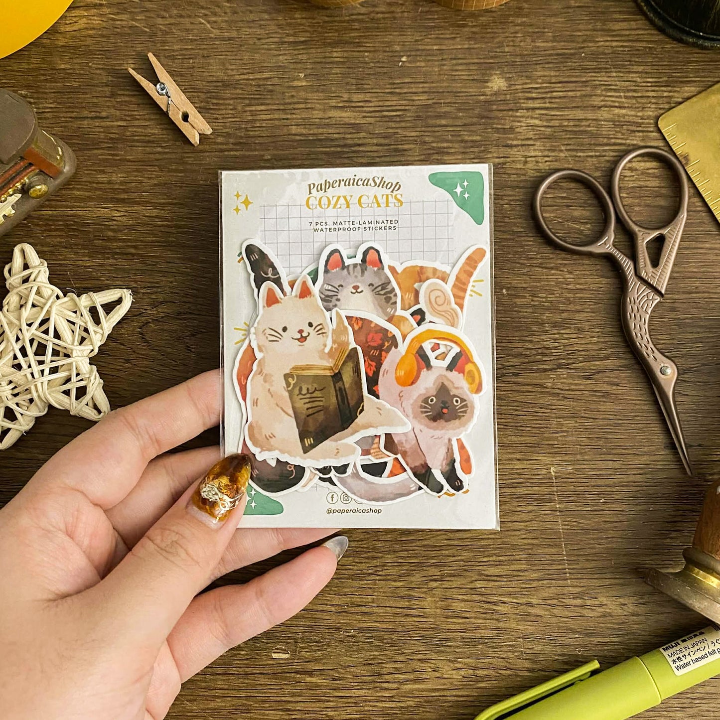 Cozy Cats Sticker Packs SP015