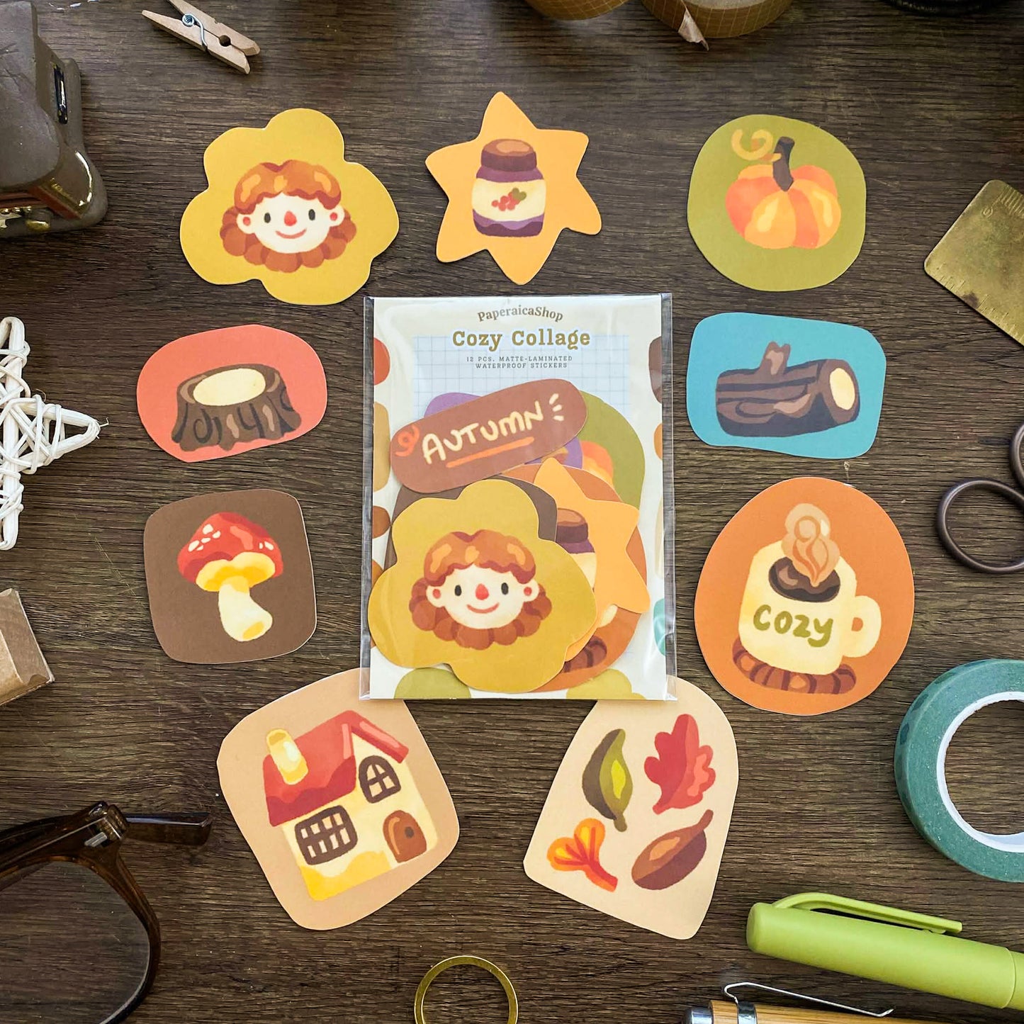 Cozy Collage Sticker Pack SP031