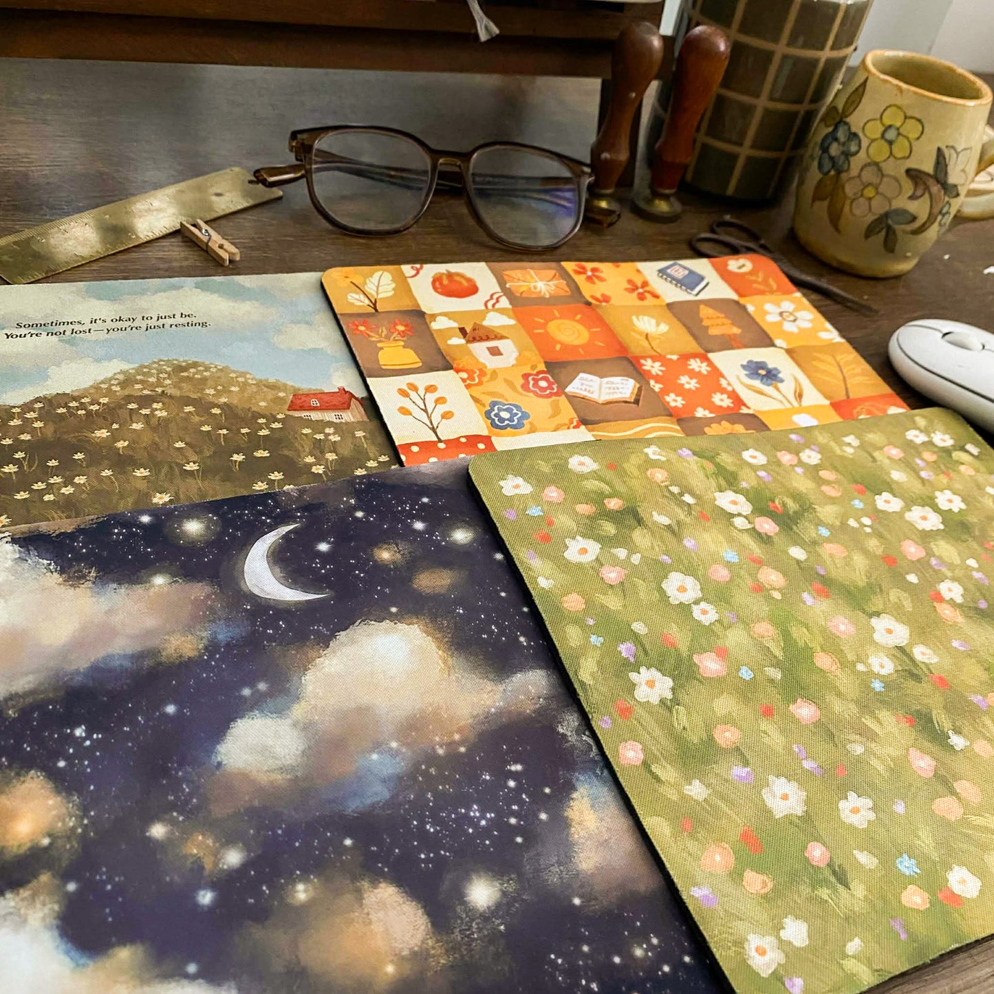 Olive Daisy Mousepad MP002