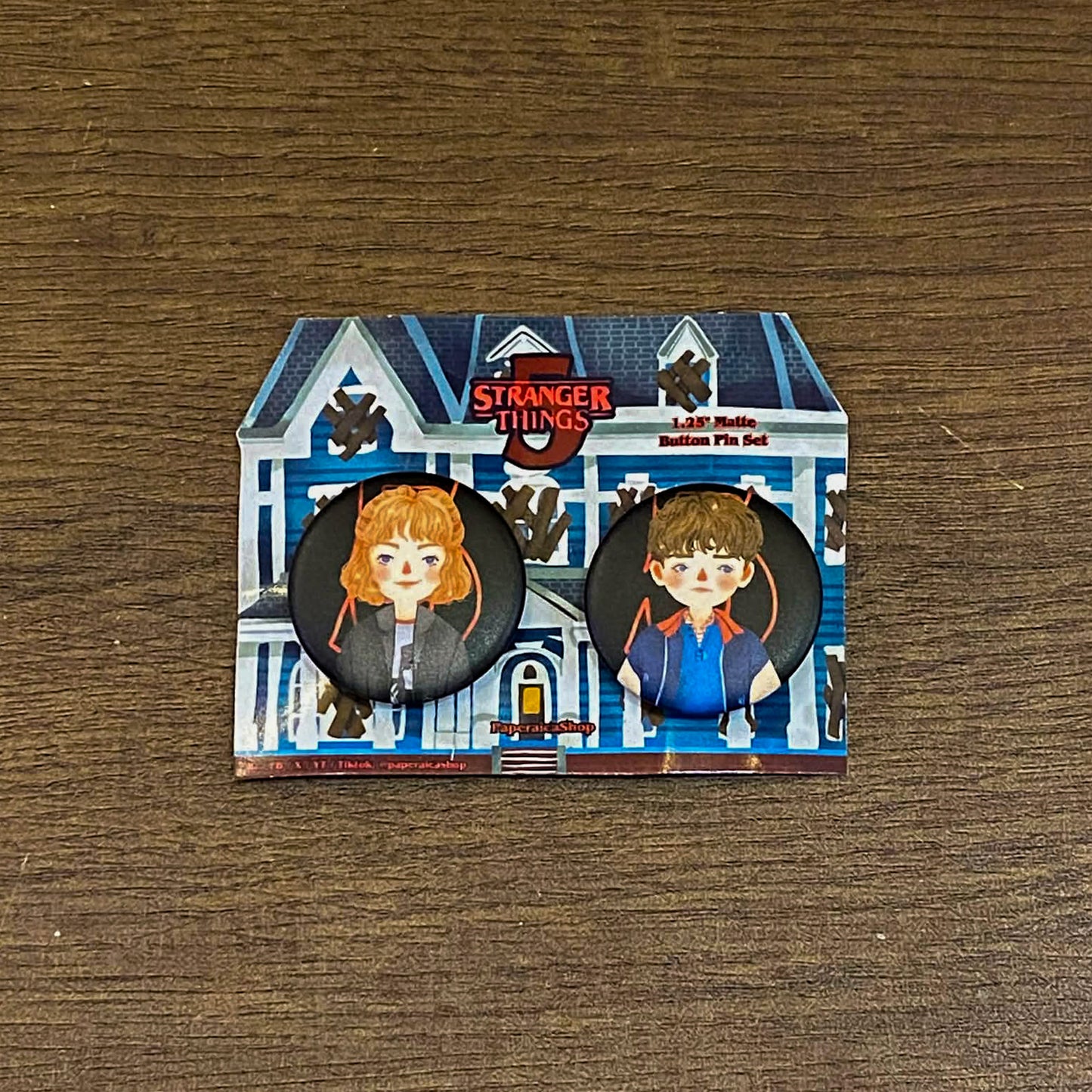 Stranger Things 5 Button Pins, Deco Pins, Stranger Things Merch | FBP032