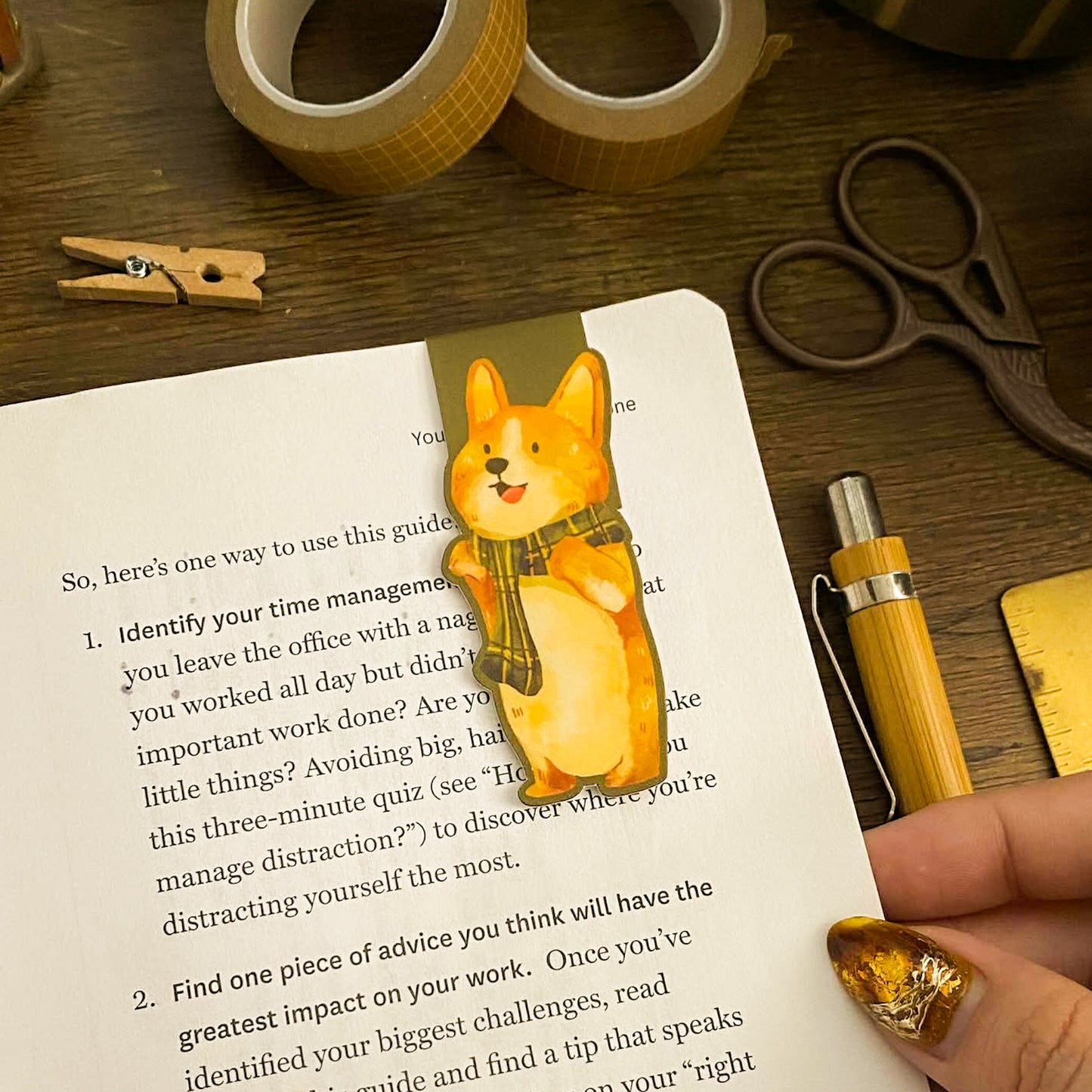 Chill Doggo Magnetic Bookmark MB016
