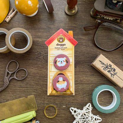 Doggo Button Pins Pair BP001