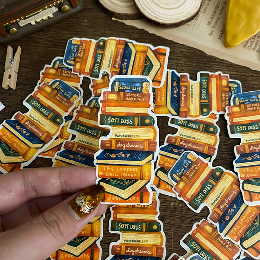 Autumn Reads Waterproof Vinyl Stickers VS061